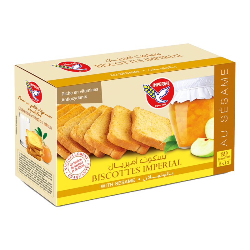 Biscottes au Sésame Impérial 350gr