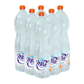 Mira Lot de 6 eau minérale 1,5 Litres