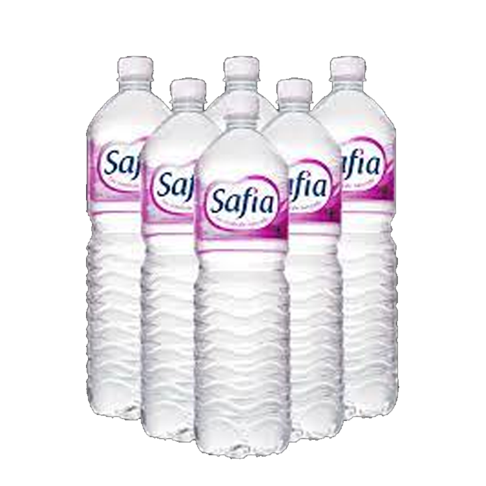 Lot de 6 eau minérale Safia 1.5 l