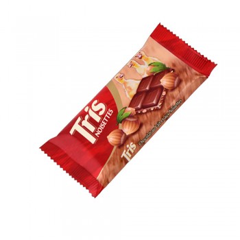 Chocolat lait noisettes tris 30gr