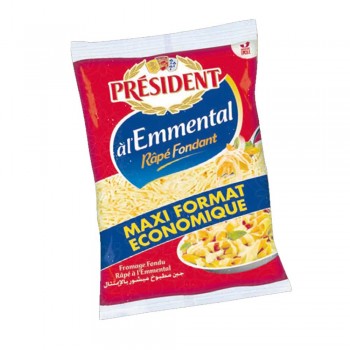 Fromage Fondu Râpé à l'Emmental Maxi Président 1 Kg