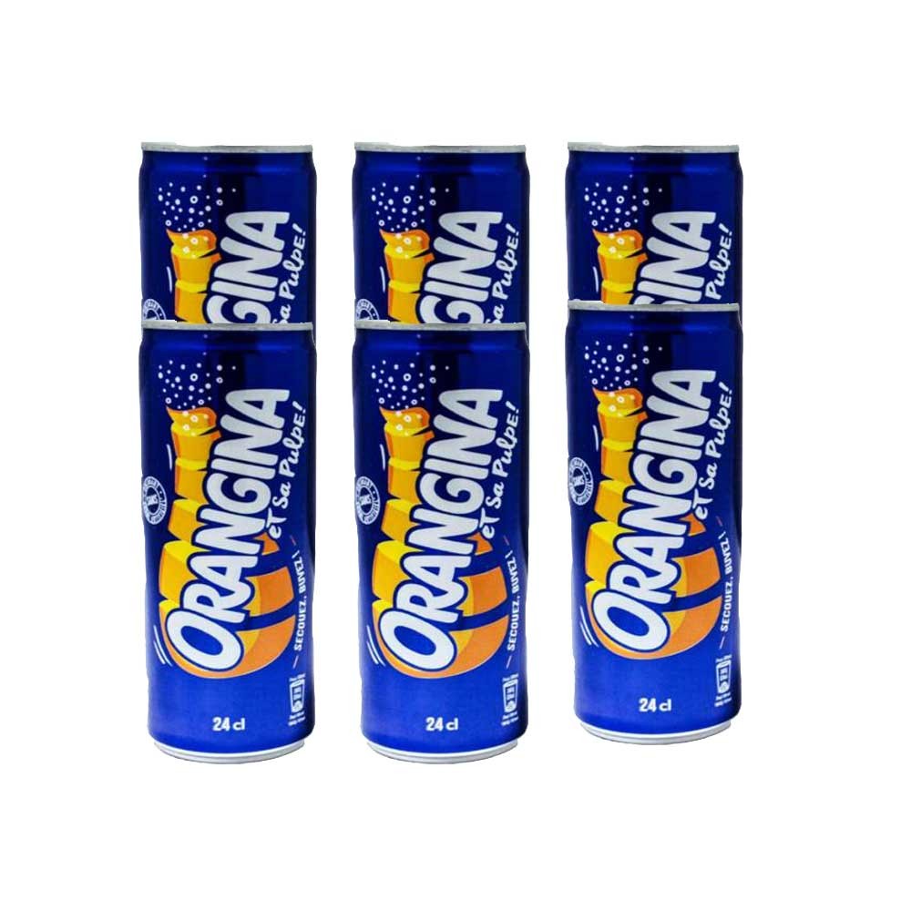 Lot de 6 Canette Orangina 0.33 L