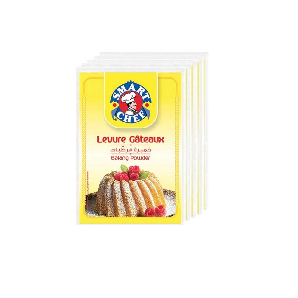 Lot de 5 Levures gâteaux Smart Chef 10gr