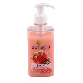 Gel lavant mains velvet grenade Sensea 400ml