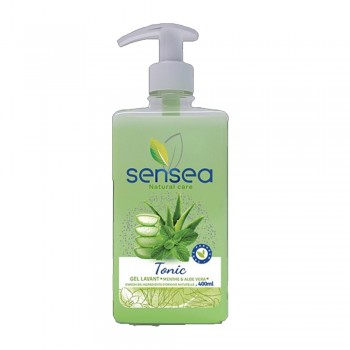 Gel lavant mains menthe et aloé vera Sensea 400ml