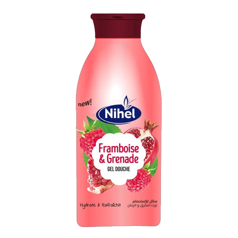 Gel douche Framboise et grenade Nihel 500ml