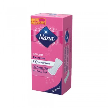 Protèges slip douceur normal Nana 20 Pièces